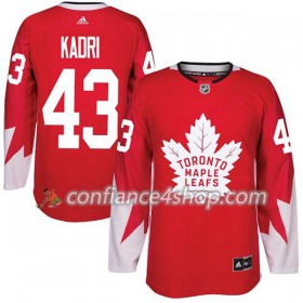 Adidas Maillot de Hockey Toronto Maple Leafs Nazem Kadri 43 2017-2018 Rouge Alternate Authentic - Homme